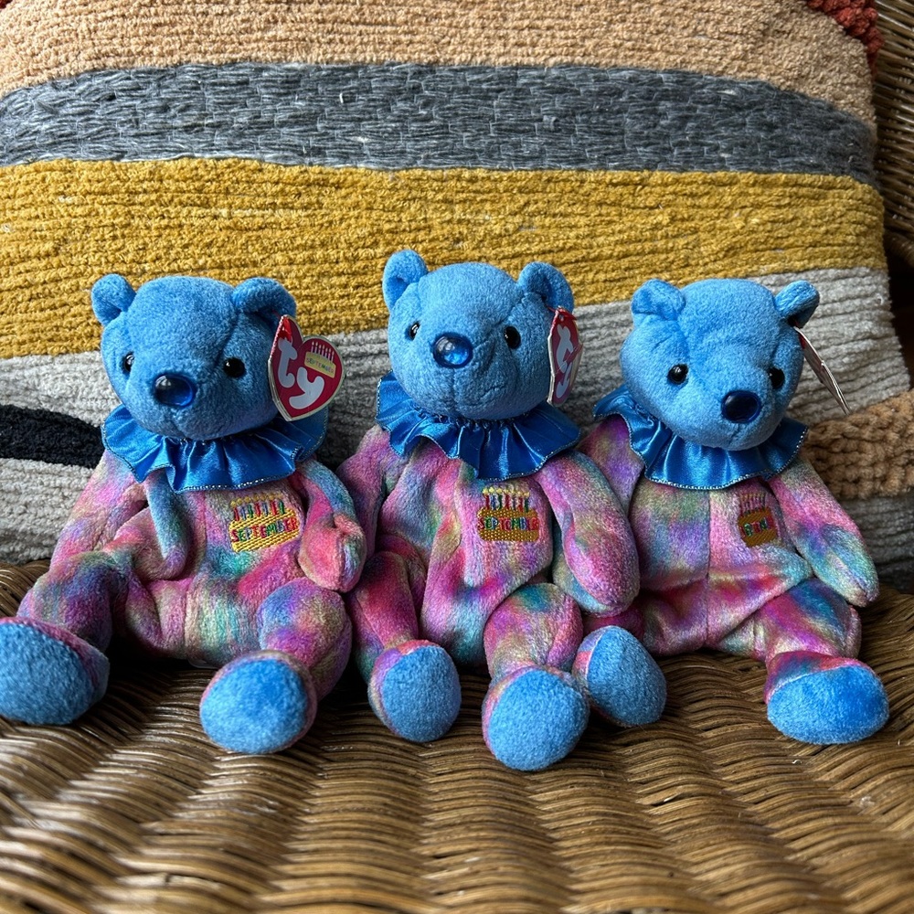 2/$20❤️- TOY | Ty Beanie Baby September bear x3